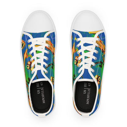 Abstract Men's Low Top Sneakers