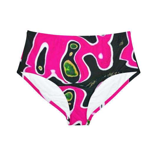 High-Waist Hipster Bikini Bottom (AOP)