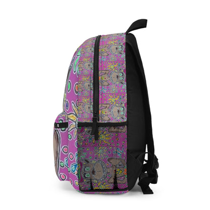 Colorful Artistic Backpack - Fun Monkey Design for Kids & Teens