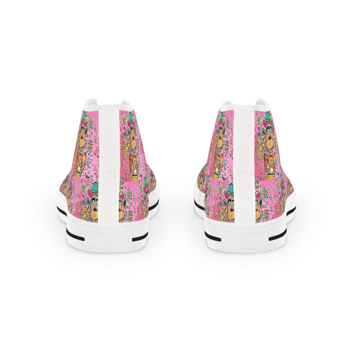 Floral Monkey by TAVi Men's High Top Sneakers