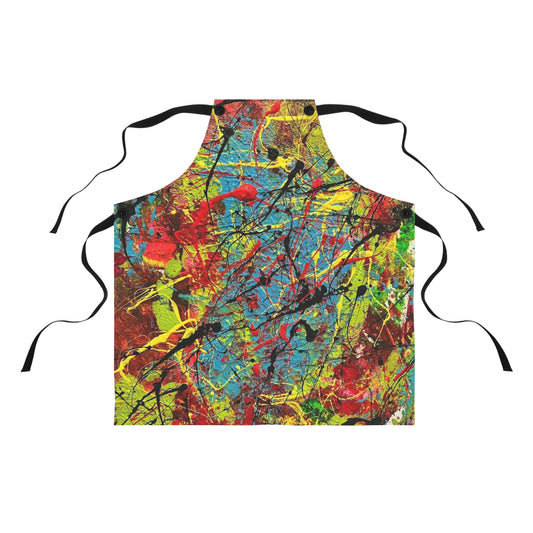 Colorful Floral Apron — Bright Garden Kitchen Apron