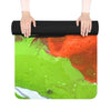 Abstract Neon Splash Yoga Mat — Non‑Slip Rubber Fitness Mat