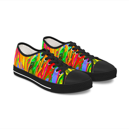 Vibrant Artistic Low Top Sneakers for Women