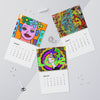 2026 Colorful Faces Wall Calendar