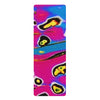 Psychedelic Pink Blue Wave Rubber Yoga Mat – Non‑Slip Abstract All‑Over Print – 24" x 70"