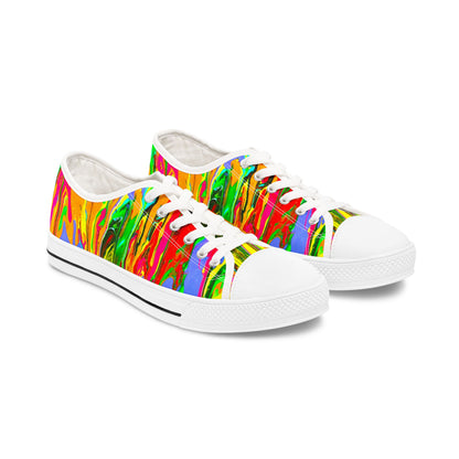 Vibrant Artistic Low Top Sneakers for Women