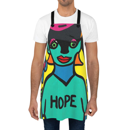 Hope Pop Art Apron — Colorful Chef Apron with 'HOPE' Graphic