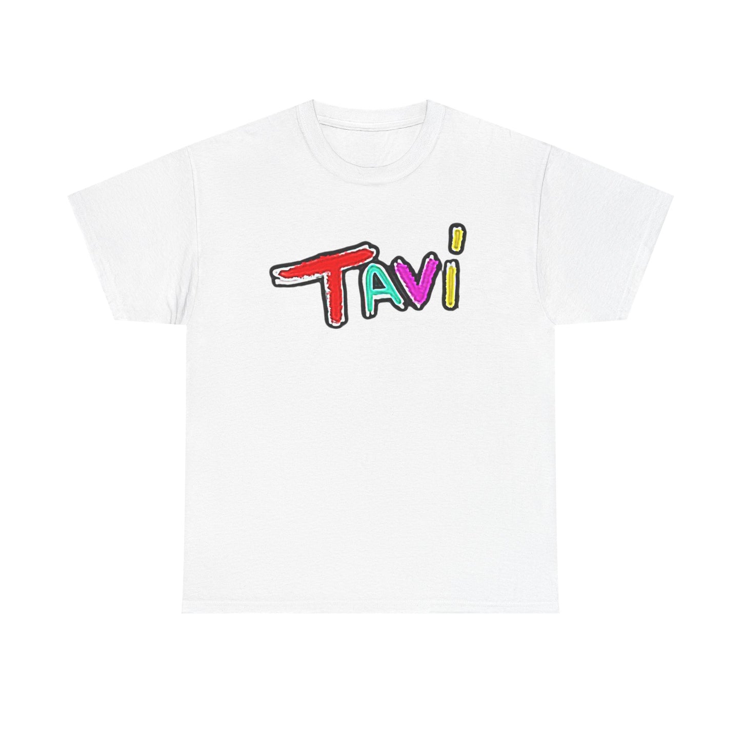 Colorful Graphic Unisex Heavy Cotton Tee - Casual and Fun Tavi Design