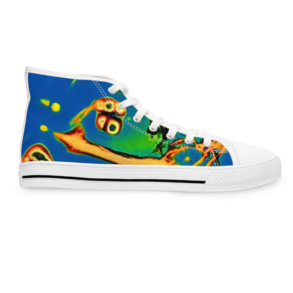 Abstract Women's High Top Sneakers
