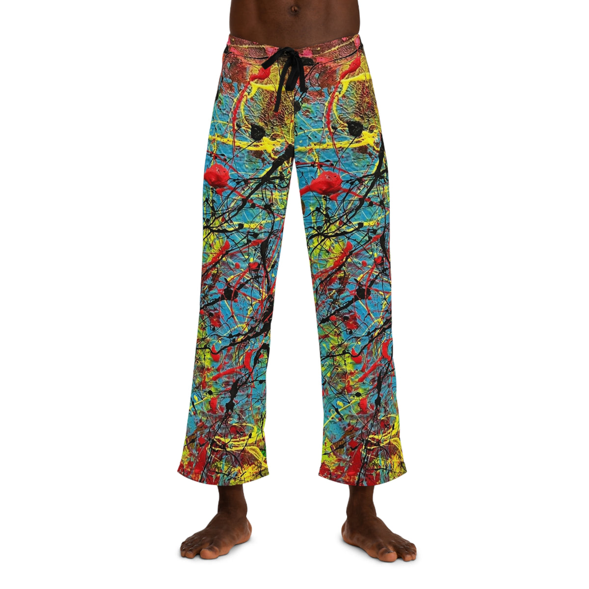Men's Abstract All Over Print Pajama Pants - TAVi Art