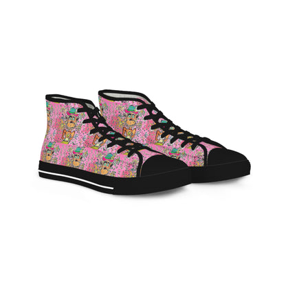 Floral Monkey by TAVi Men's High Top Sneakers
