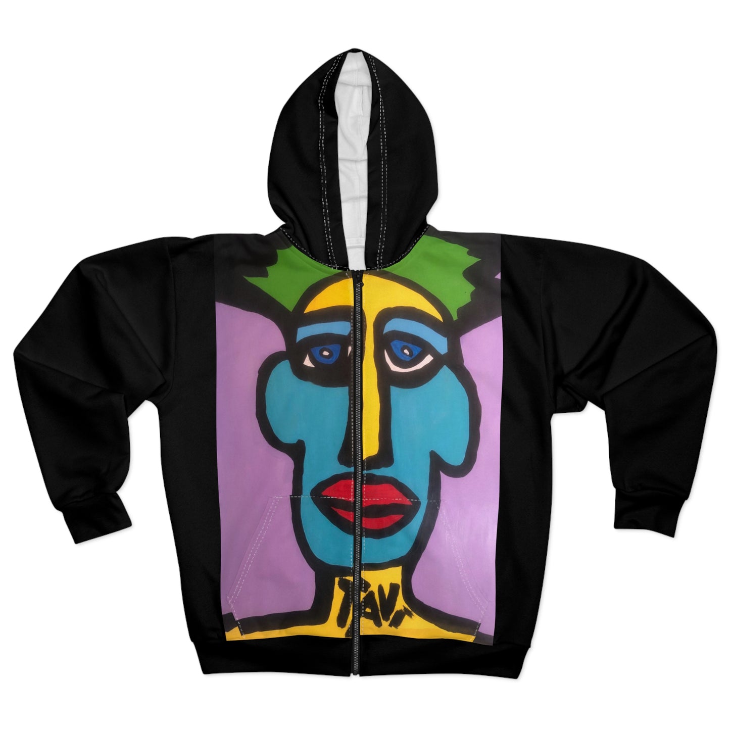 The Surfer Unisex Zip Hoodie by TAVi Art