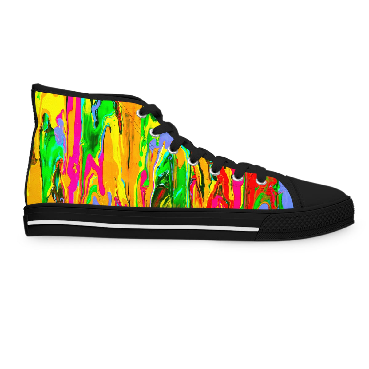 Colorful High Top Sneakers - Women's Trendy Art Sneakers