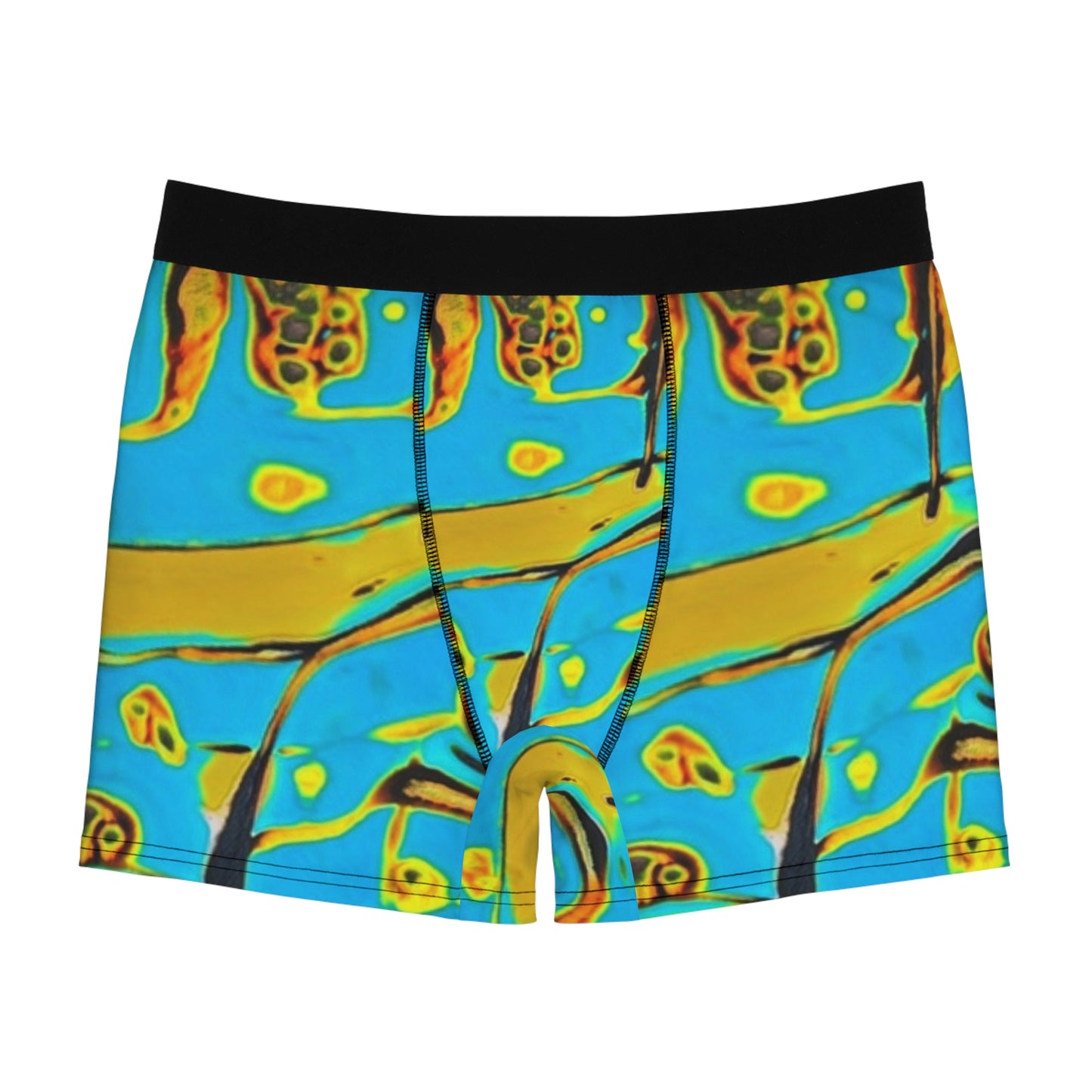 Teal Waters Men’s Boxer Briefs – TAVi Original Digital Abstract Print