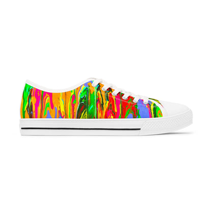 Vibrant Artistic Low Top Sneakers for Women