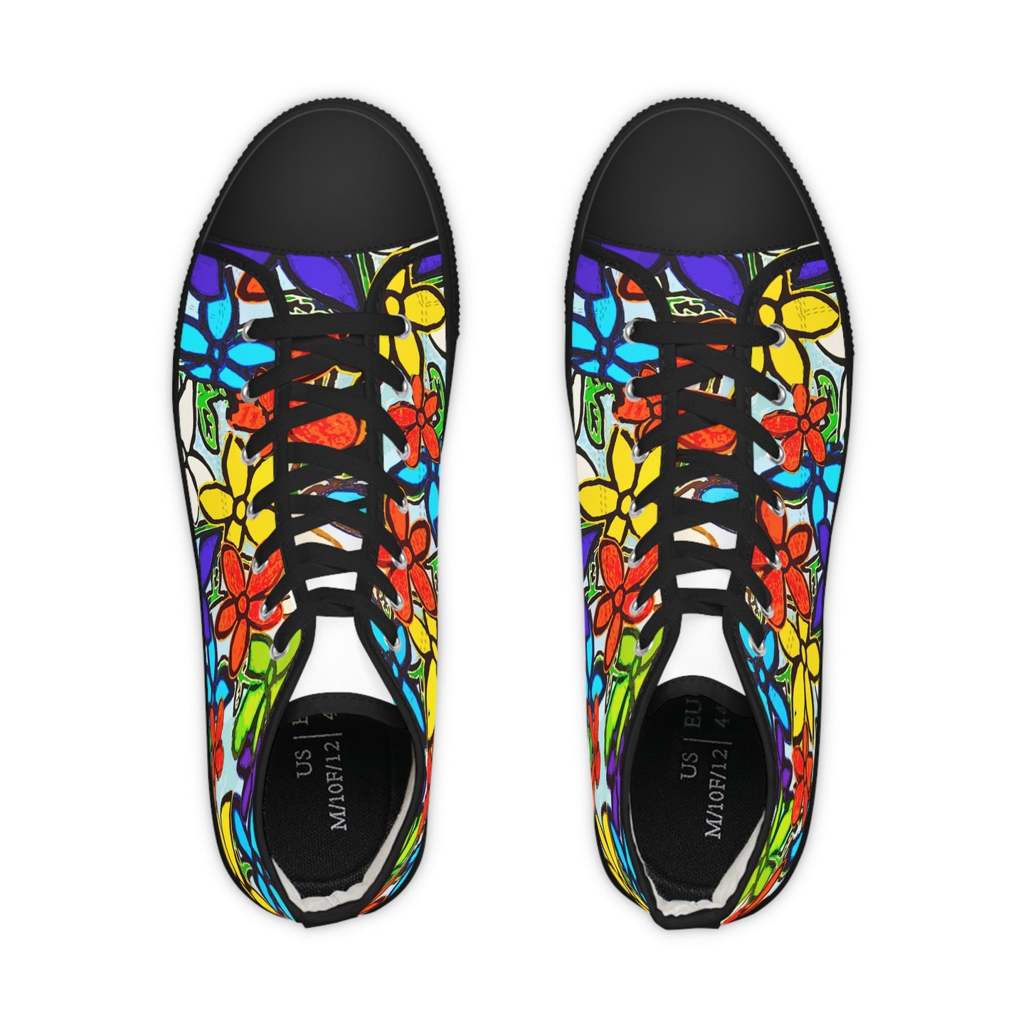 Floral Art by TAVi Men's High Top Sneakers