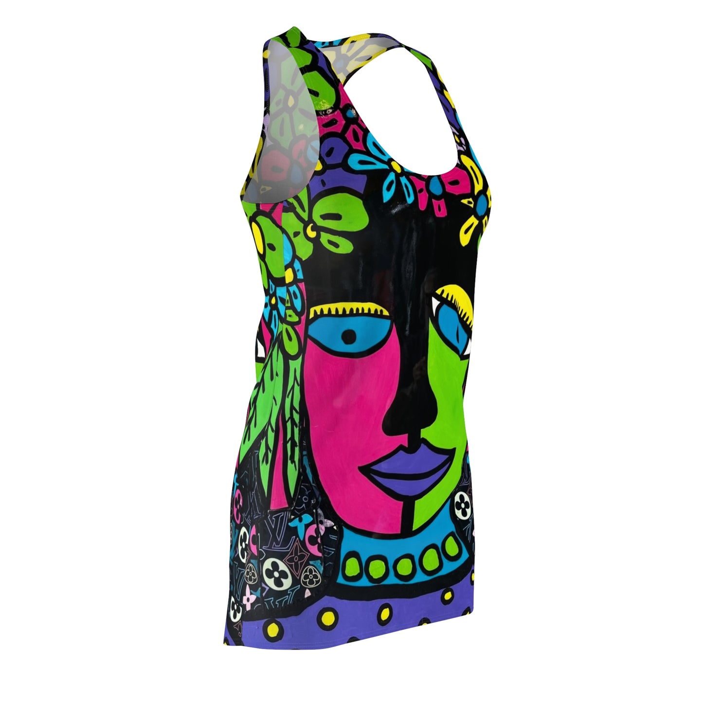 Women's Cut & Sew Racerback Dress (AOP)
