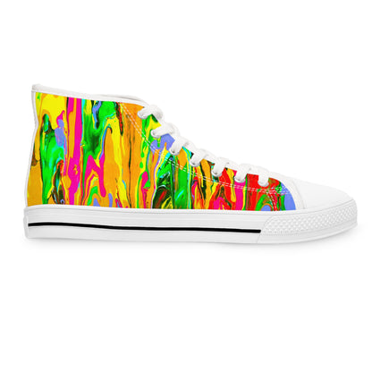 Colorful High Top Sneakers - Women's Trendy Art Sneakers