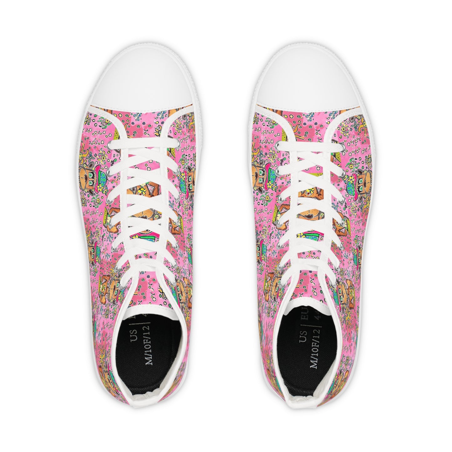 Floral Monkey by TAVi Men's High Top Sneakers