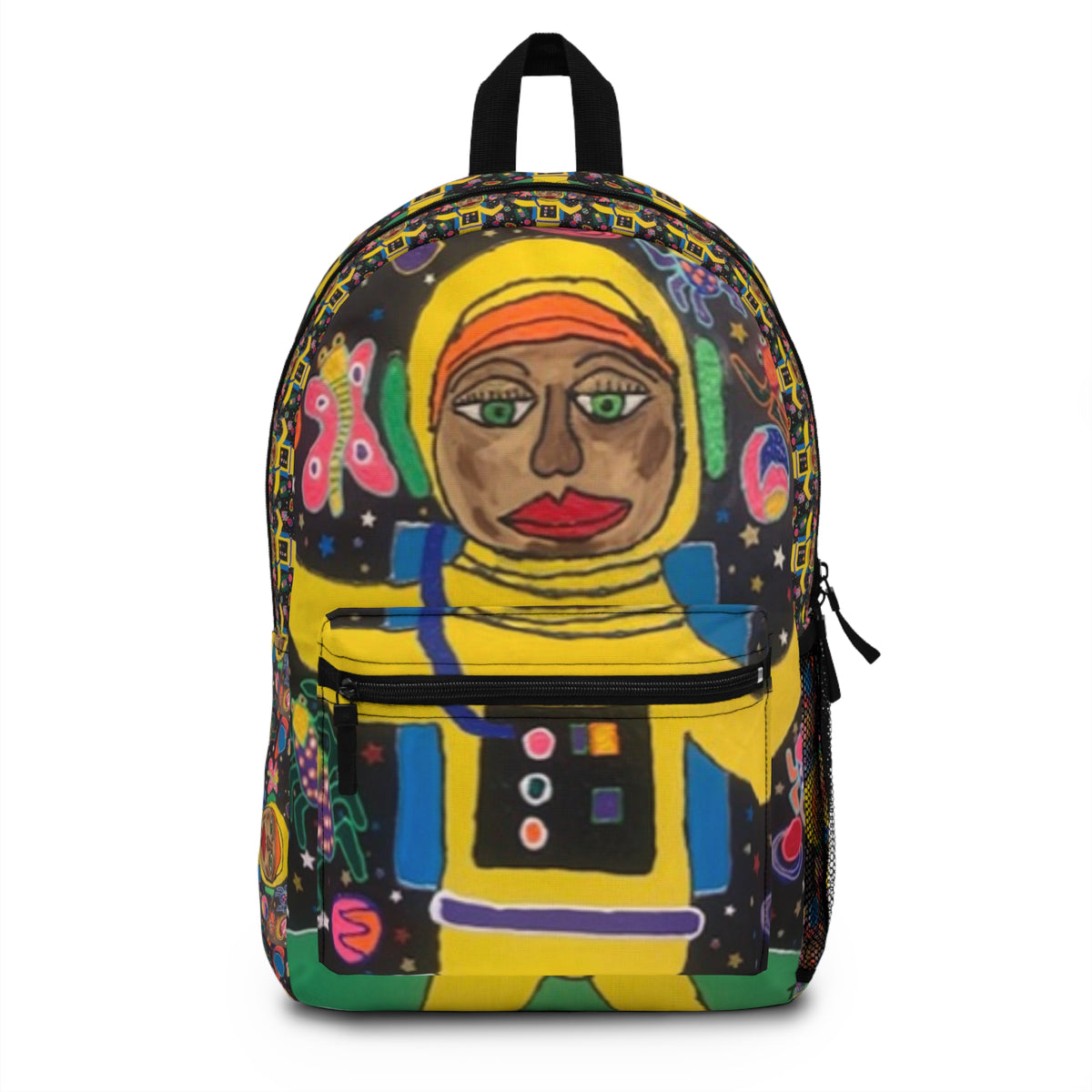 Colorful Artistic Backpack - Fun Astronaut Design for Kids & Teens