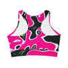 High Neck Crop Bikini Top (AOP)