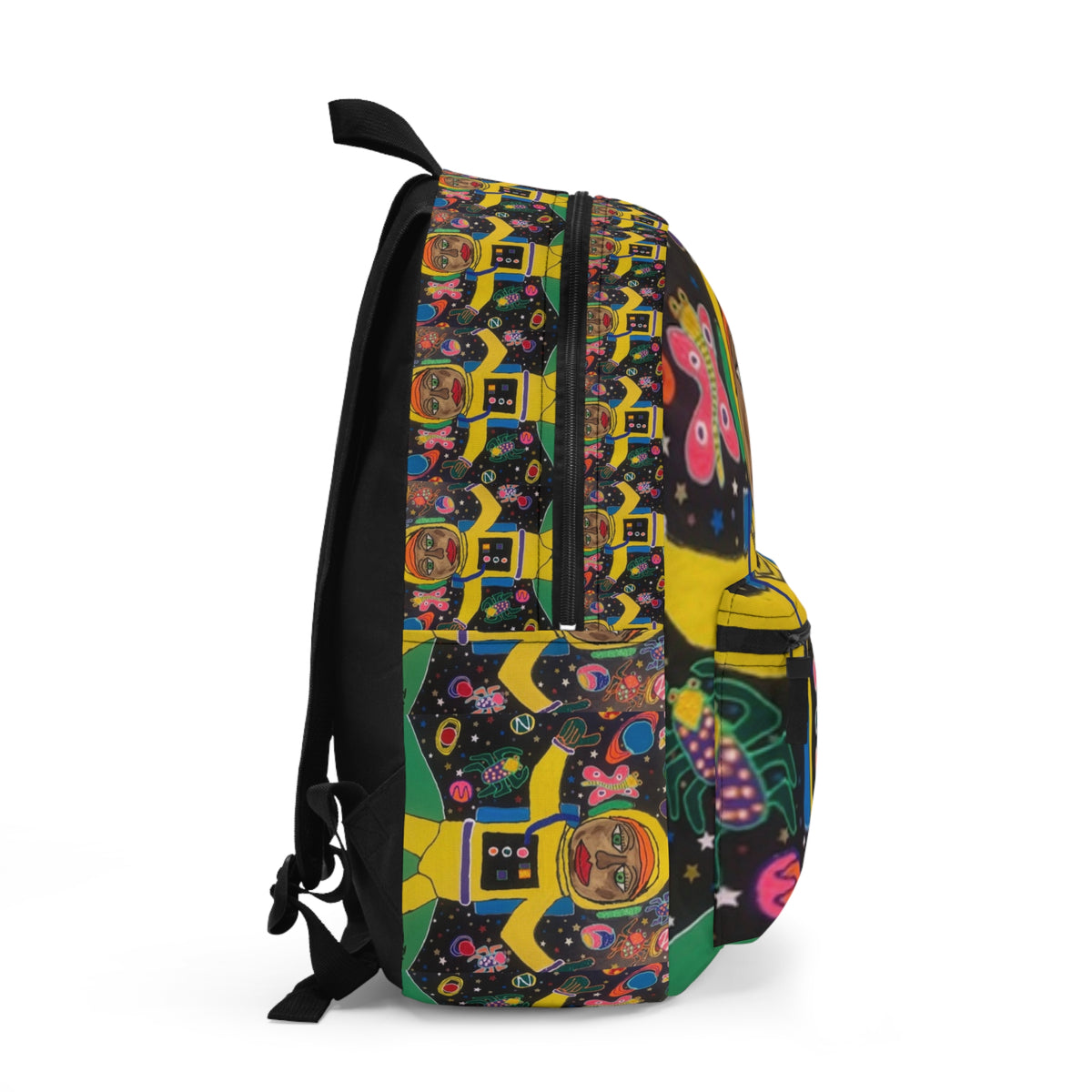 Colorful Artistic Backpack - Fun Astronaut Design for Kids & Teens