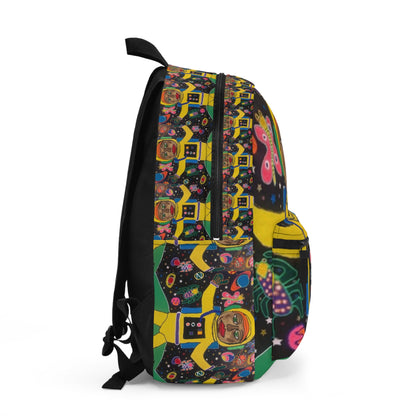 Colorful Artistic Backpack - Fun Astronaut Design for Kids & Teens