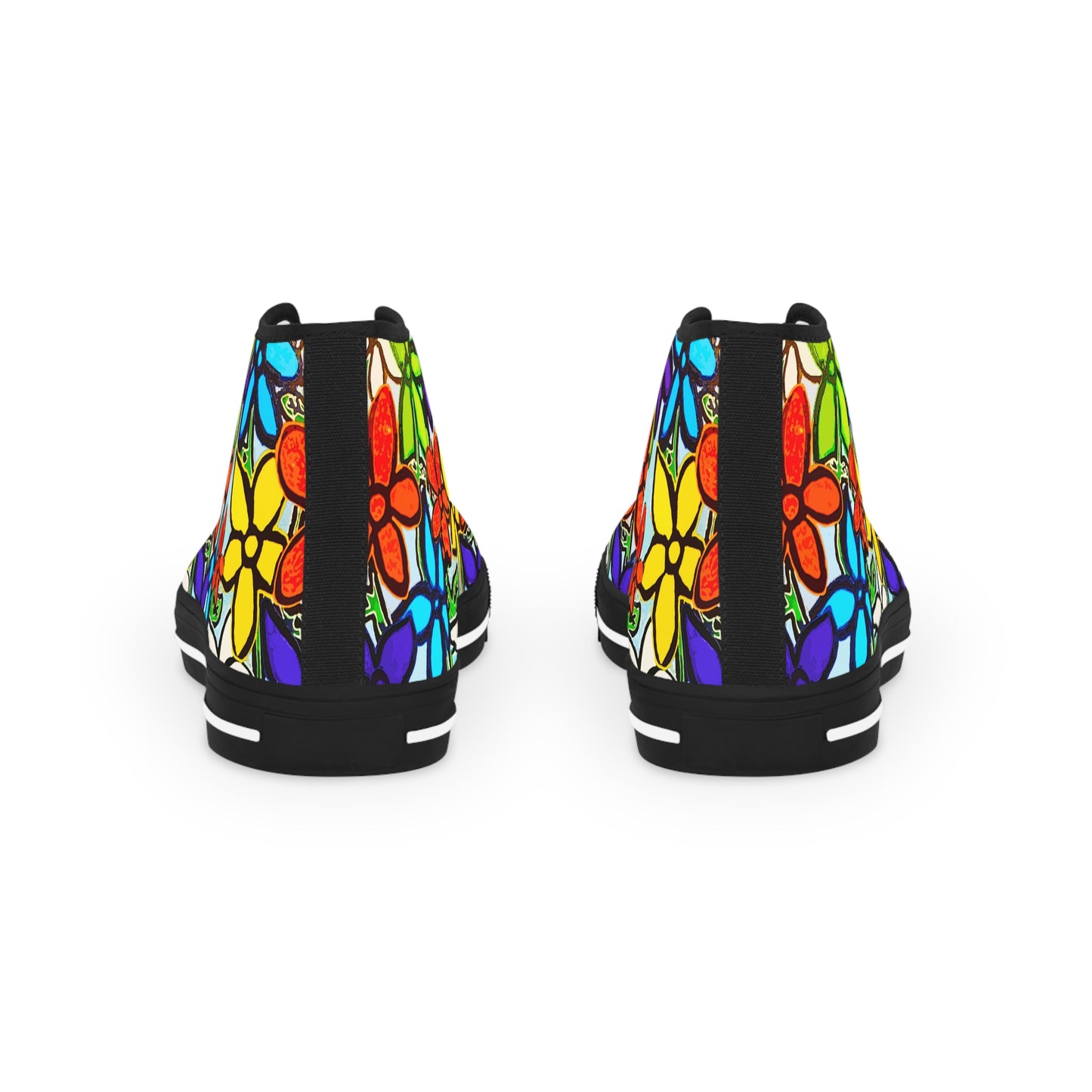 Floral Art by TAVi Men's High Top Sneakers