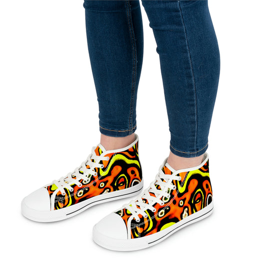 Women's Abstract Gan Art II High Top Sneakers