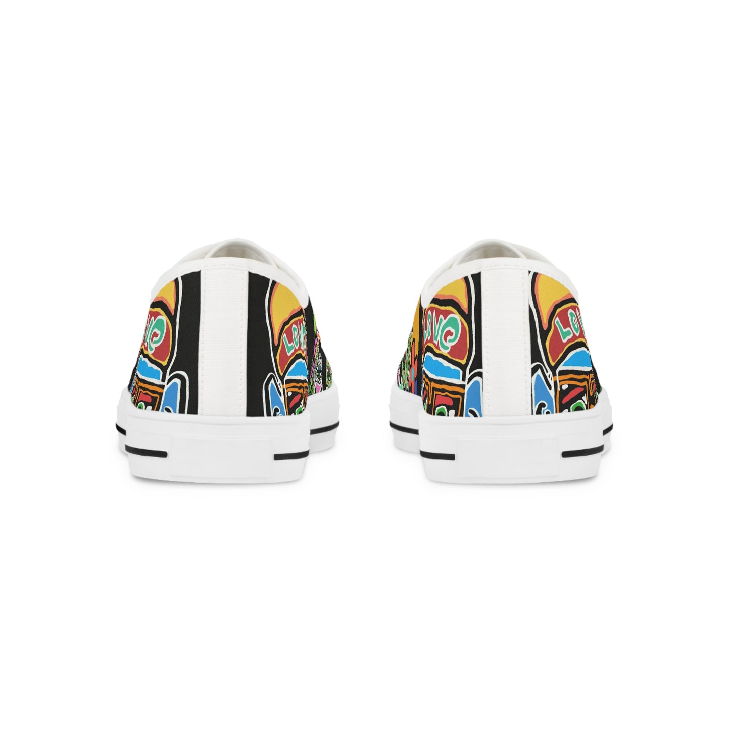 Tavi's Tribe Collage Men's Low Top Sneakers