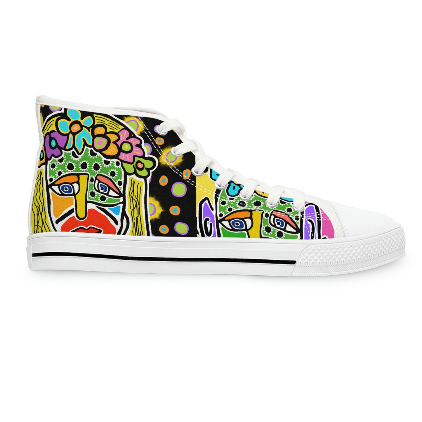 Tavi's Tribe Collage 3 Women's High Top Sneakers