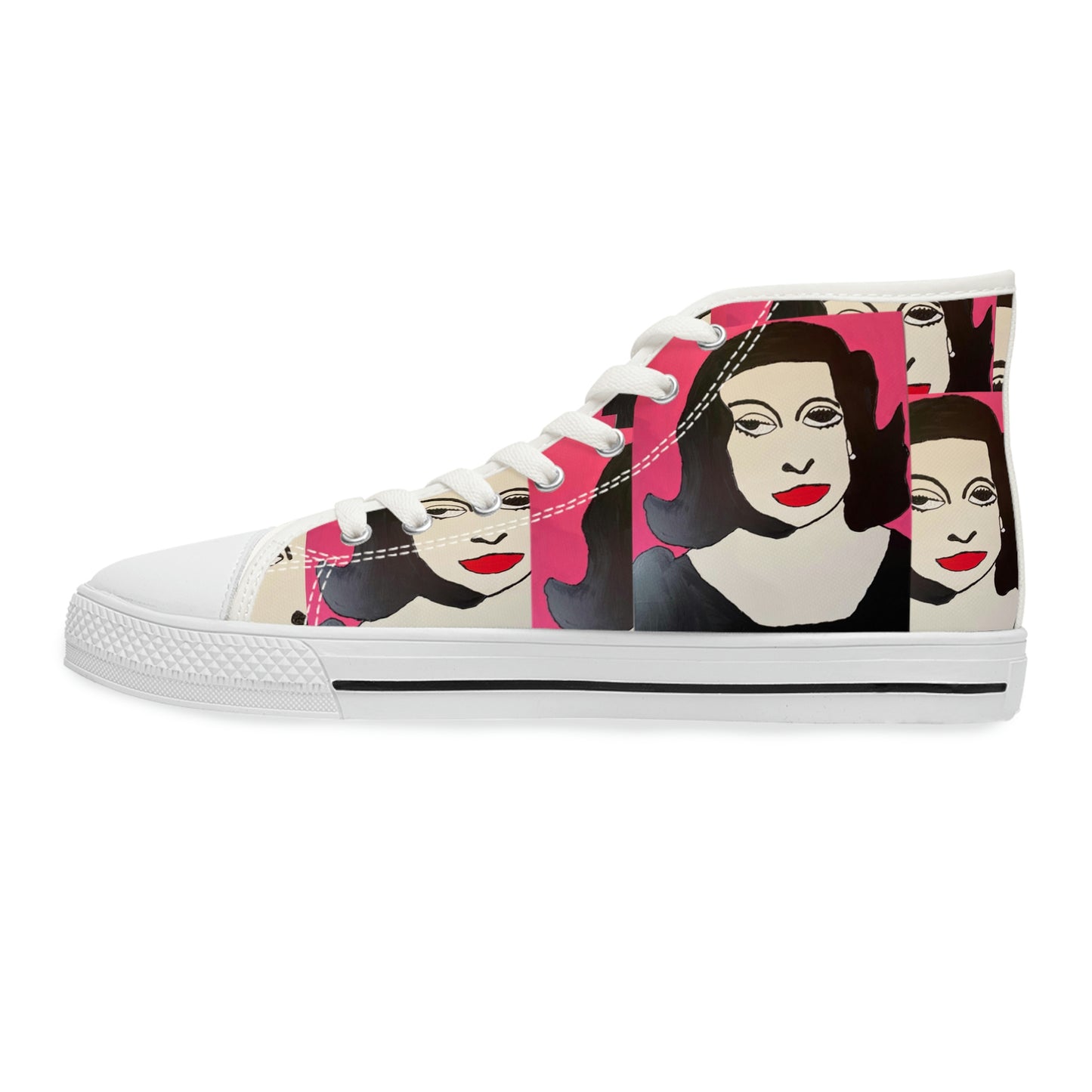 Betty Davis Collage Women's High Top Sneakers