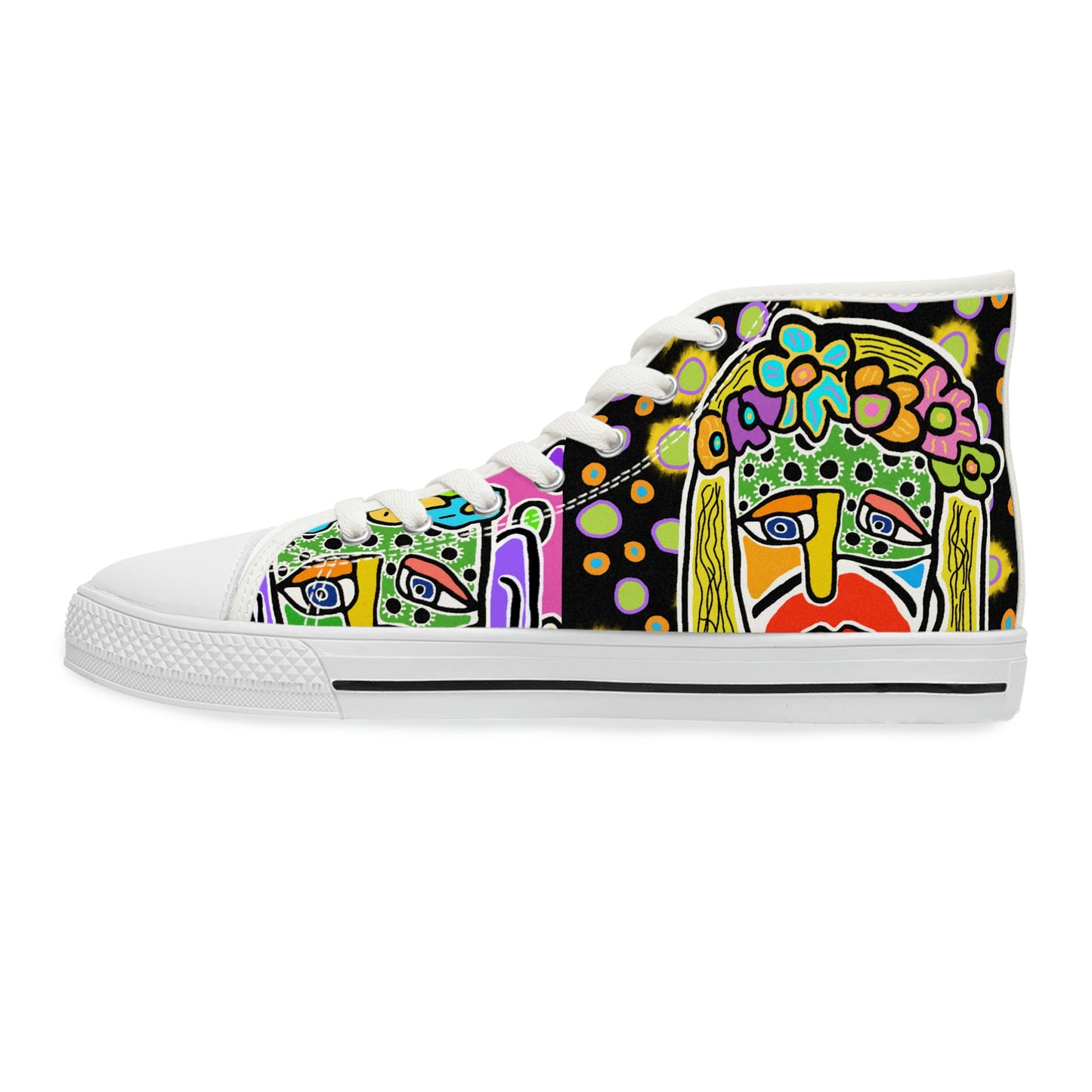 Tavi's Tribe Collage 3 Women's High Top Sneakers