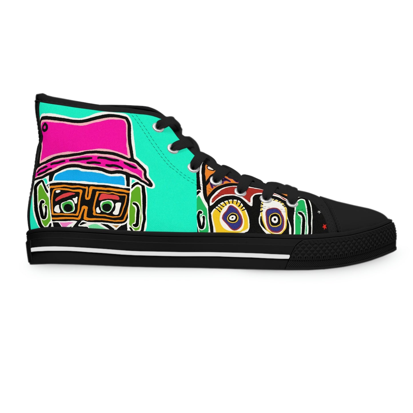 Groovy I Matter Collage Women's High Top Sneakers
