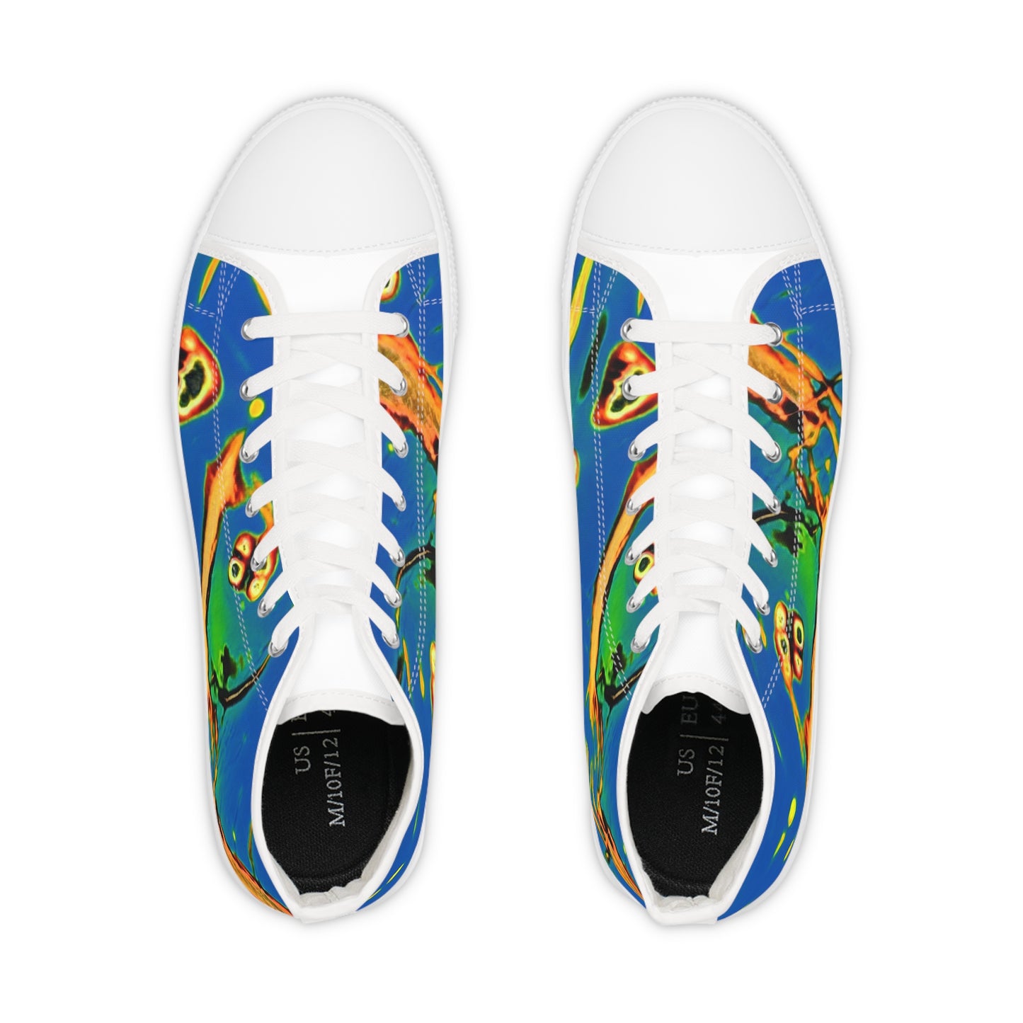 Abstract Men's High Top Sneakers