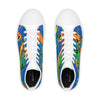 Abstract Men's High Top Sneakers