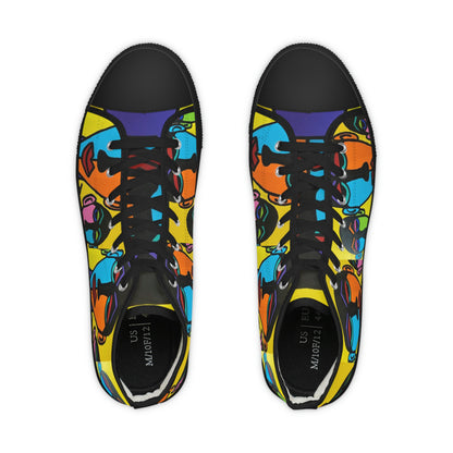 Mirrors Men's High Top Sneakers