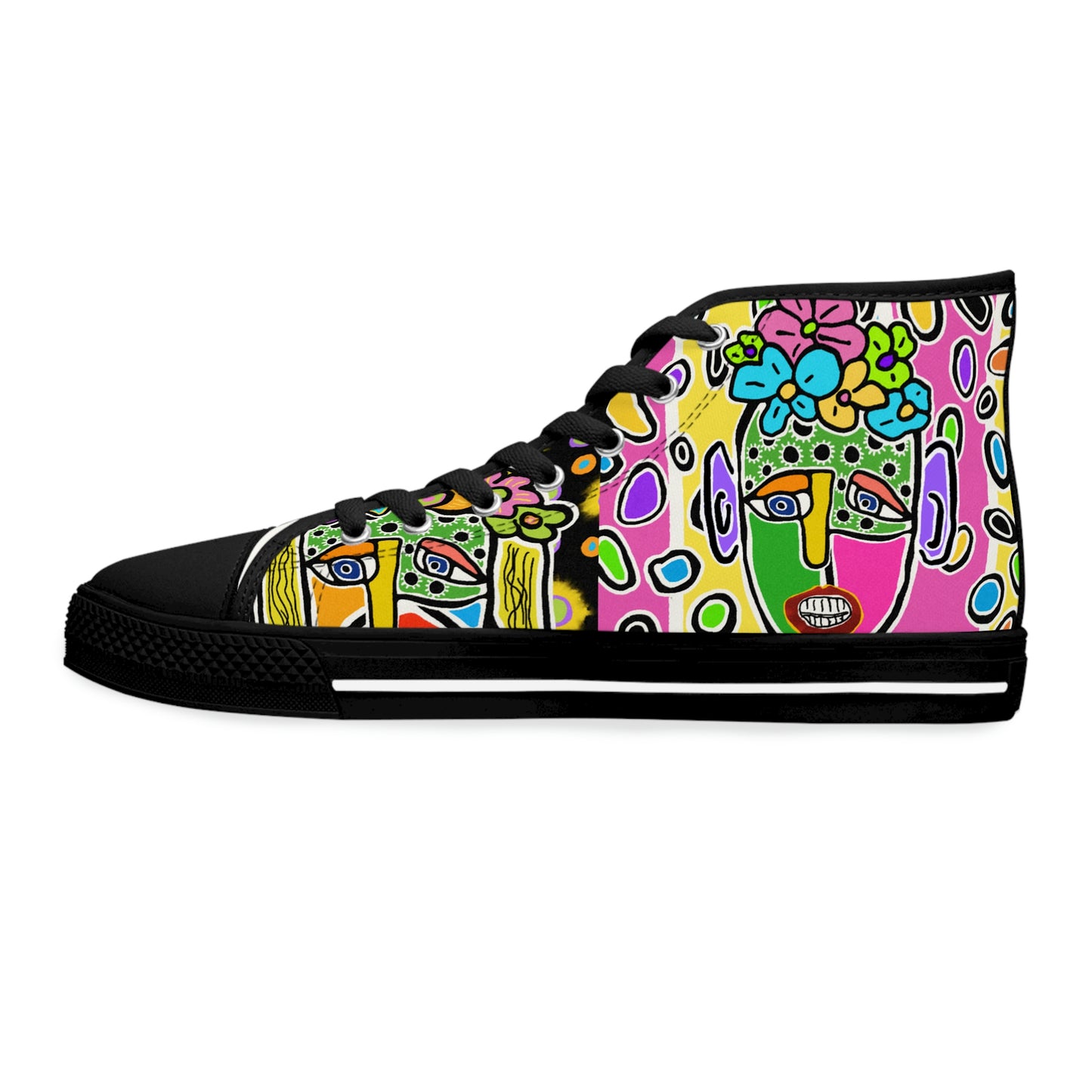 Tavi's Tribe Collage 3 Women's High Top Sneakers