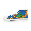 Abstract Men's High Top Sneakers