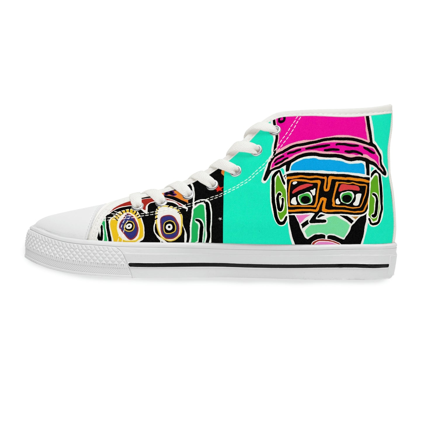 Groovy I Matter Collage Women's High Top Sneakers