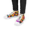 Men's Orange Prism High Top Sneakers