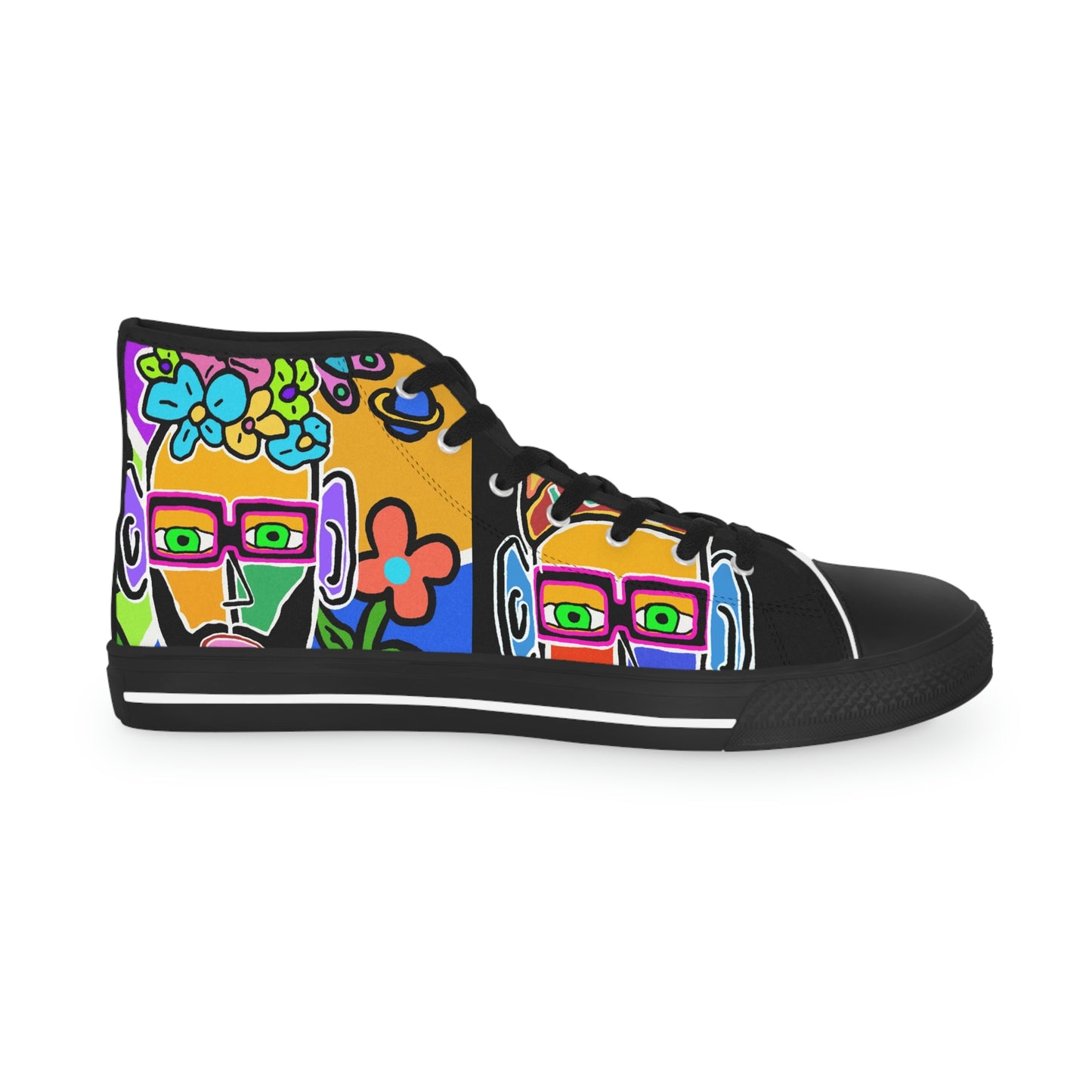 Tavi's Tribe Collage 2 Men's High Top Sneakers