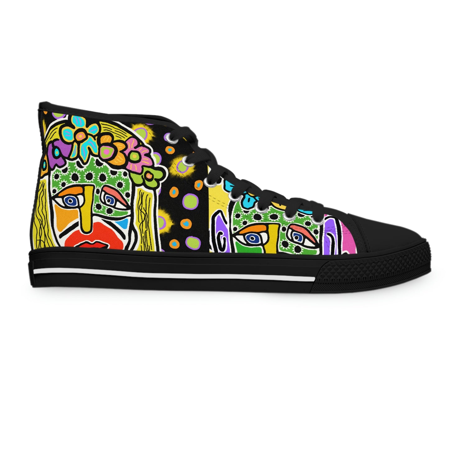 Tavi's Tribe Collage 3 Women's High Top Sneakers