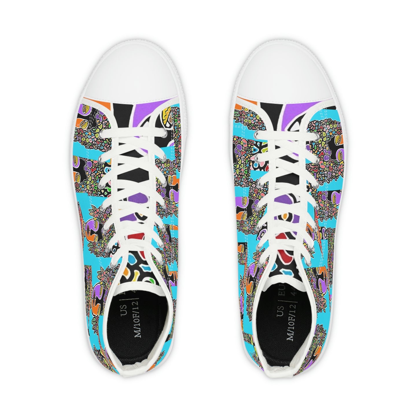 Men's Ivory  High Top Sneakers