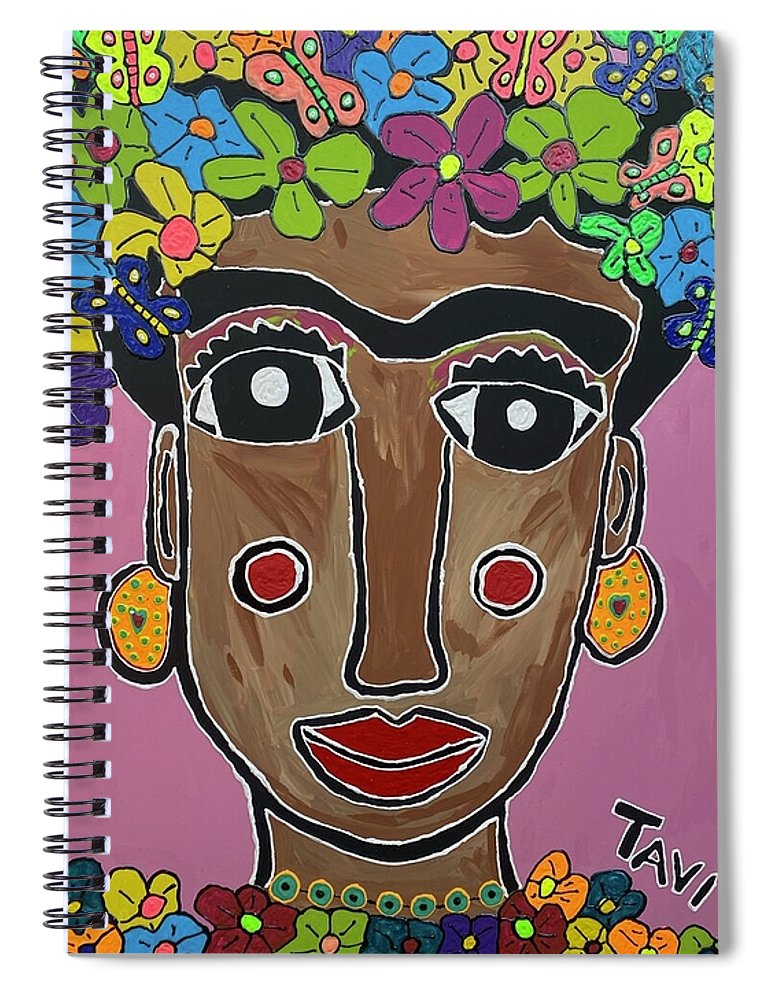 Frida Pink Spiral Notebook