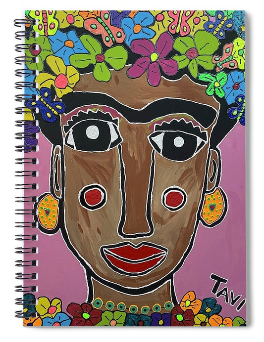 Frida Pink Spiral Notebook