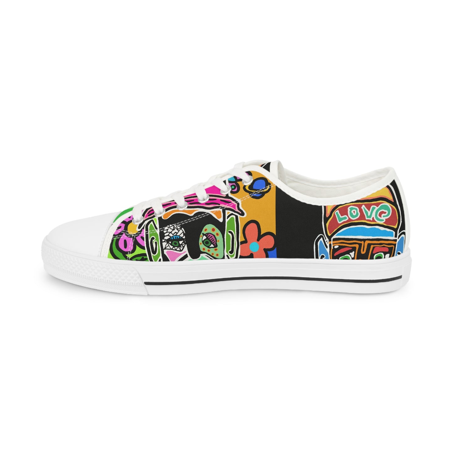 Tavi's Tribe Collage Men's Low Top Sneakers