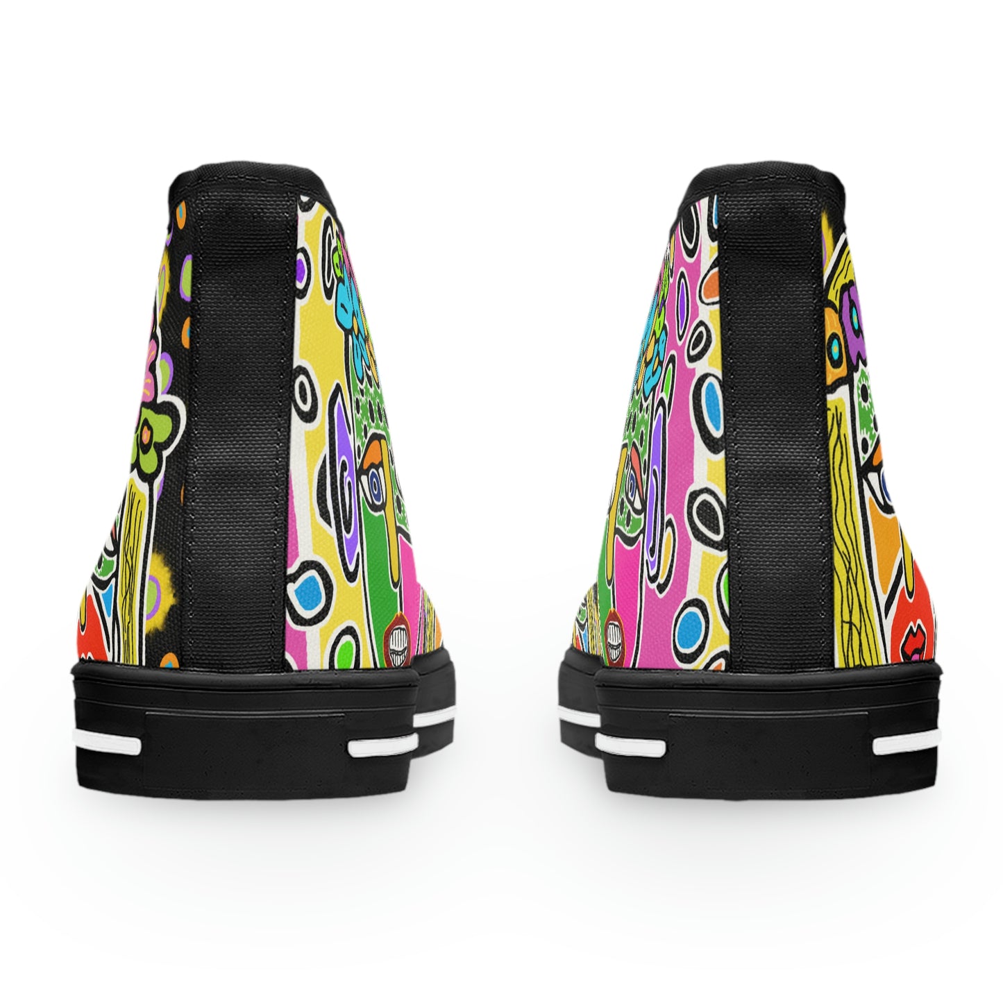 Tavi's Tribe Collage 3 Women's High Top Sneakers