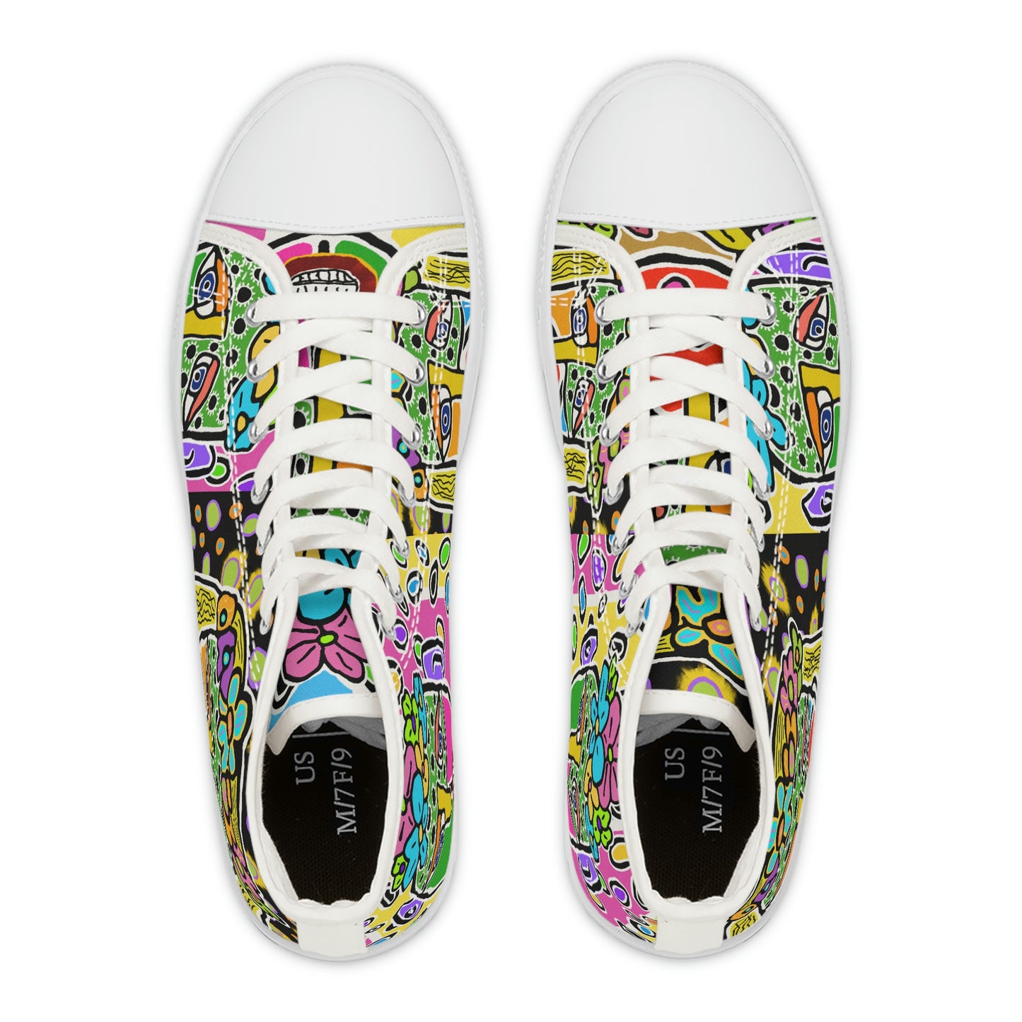 Tavi's Tribe Collage 3 Women's High Top Sneakers