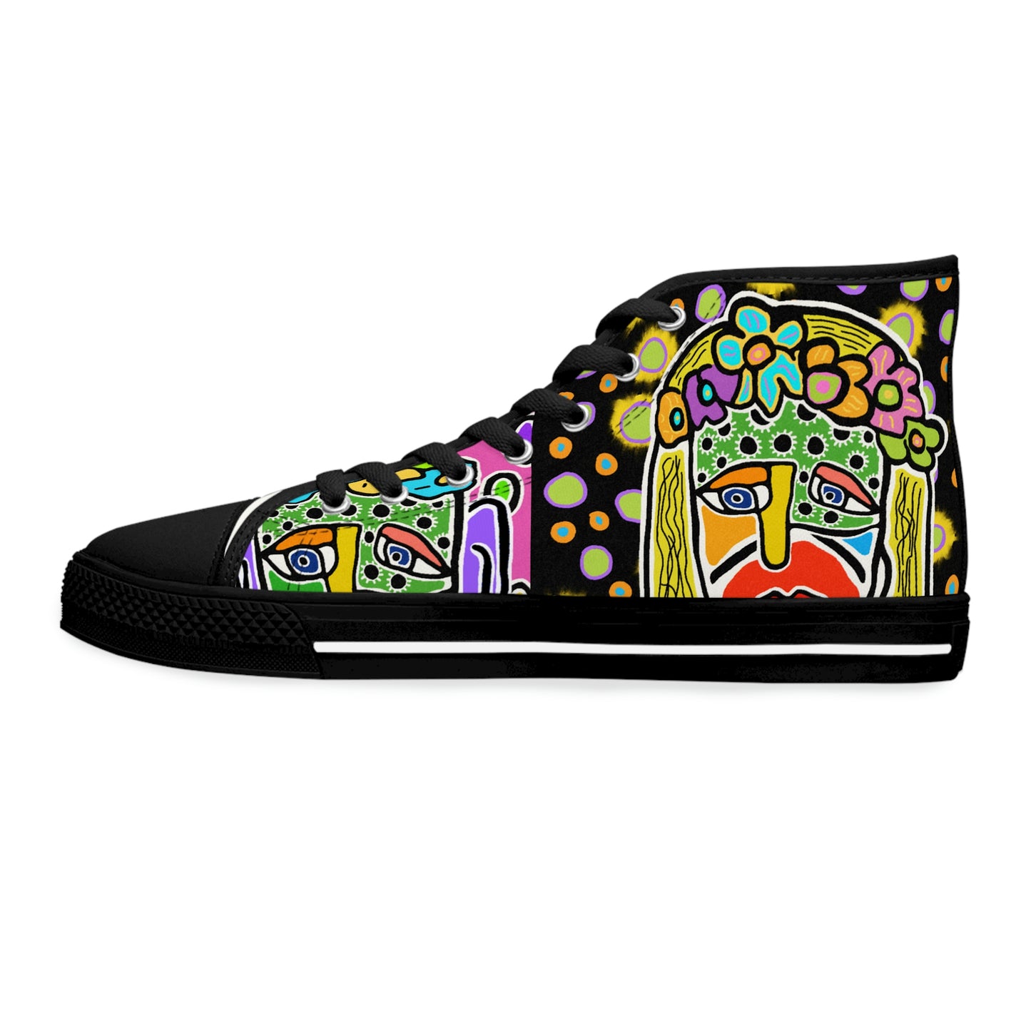 Tavi's Tribe Collage 3 Women's High Top Sneakers